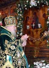 Патриарх в Троицком соборе Троице-Сергиевой Лавры